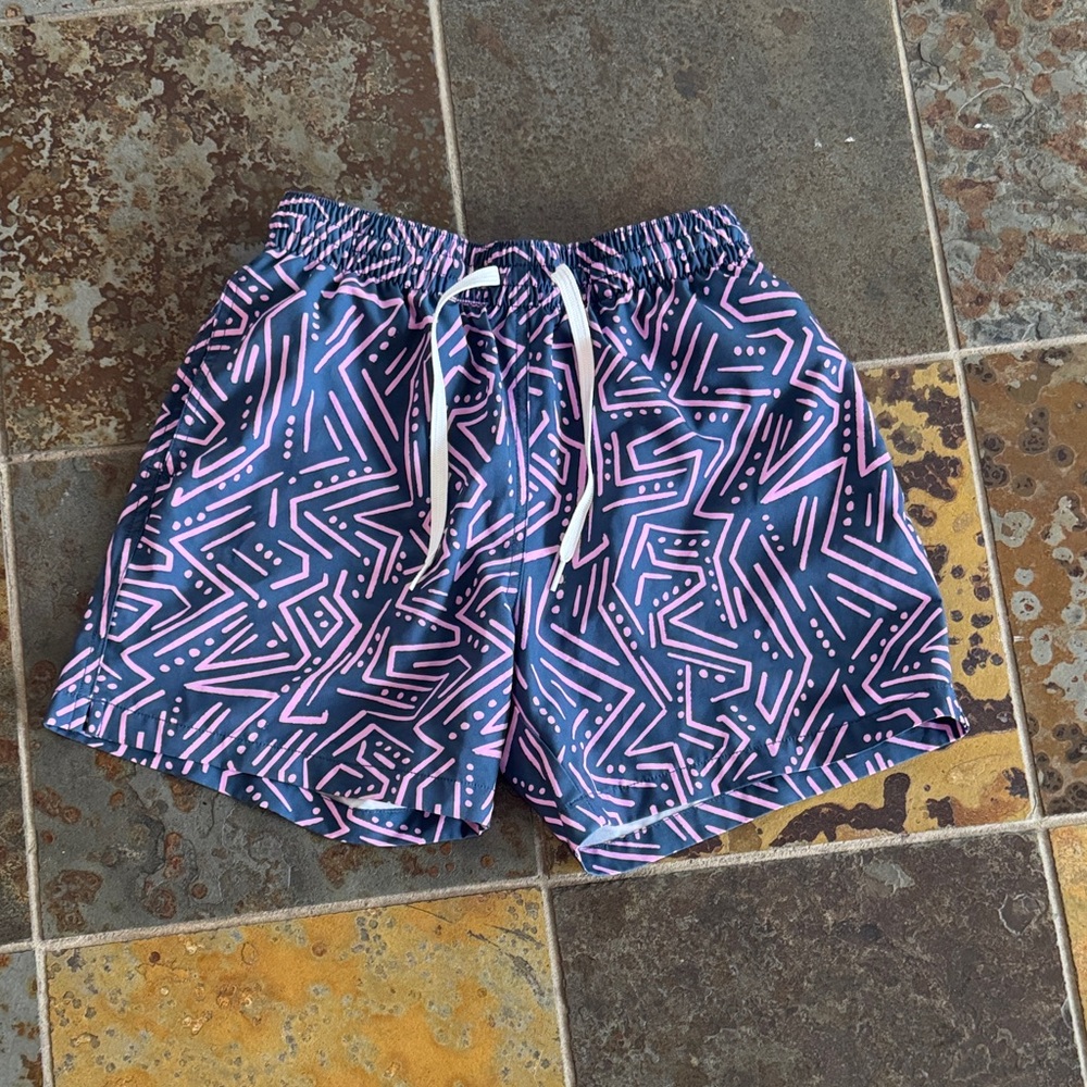 Chubbies Blue and Pink Swim Trunks